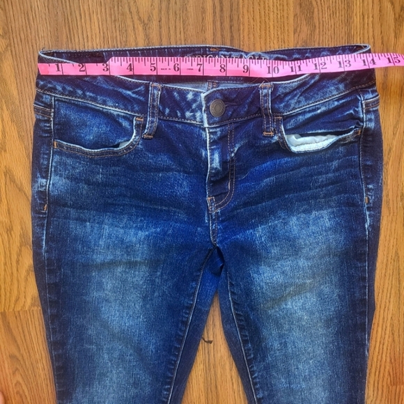 American Eagle Outfitters Jegging Super Stretch Womens Jeans Size 8 Blue Denim - Picture 3 of 9